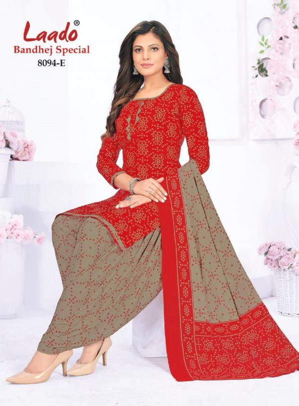 Laado Bandhani 8094 Cotton Patiyala Designer Dress Material